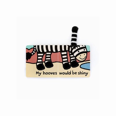 Jellycat If I were a Zebra Board Books USA | 63108JFQV